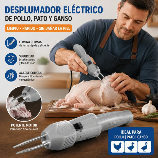 Quitapelos eléctrico para aves de corral rápido