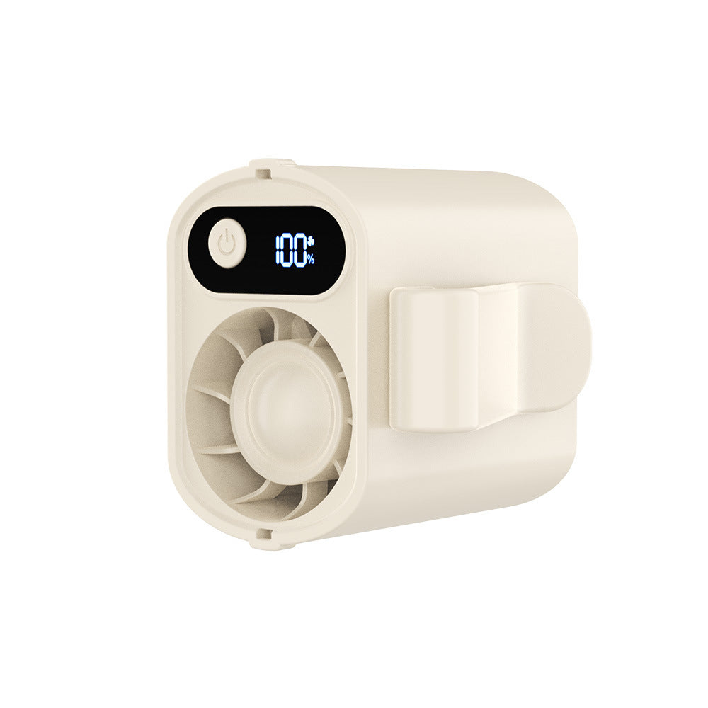 🌀❄Ventilador portátil para la cintura con clip y pantalla digital
