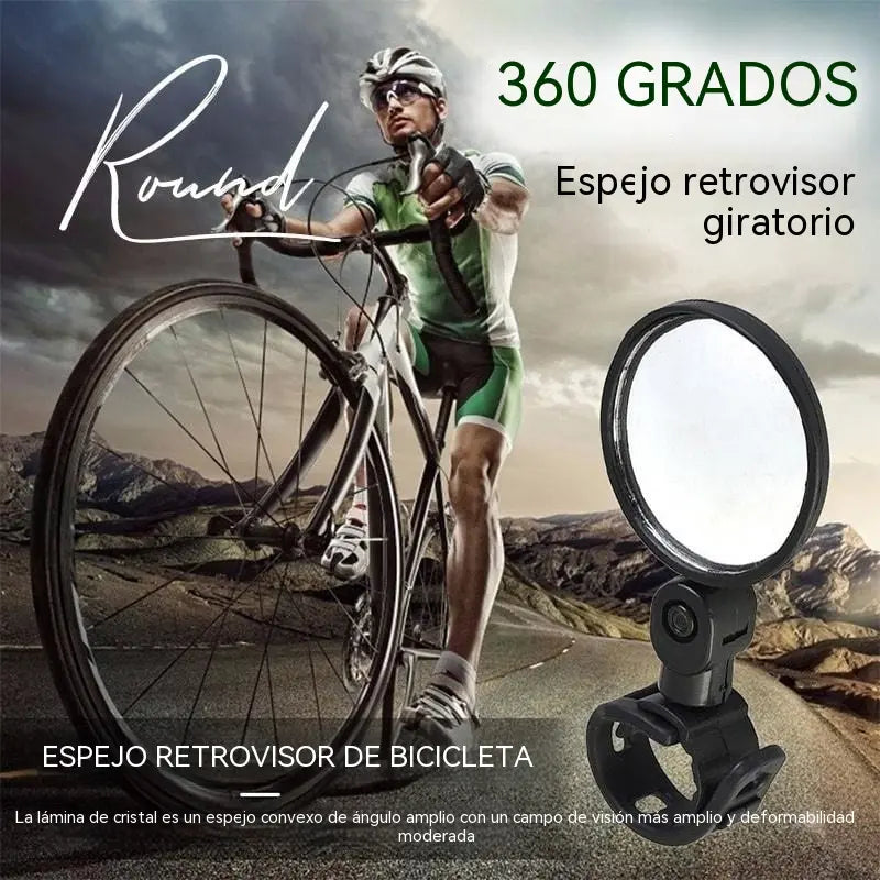 【1 par 20 euros】🚴🏍️Espejo retrovisor giratorio de 360 grados