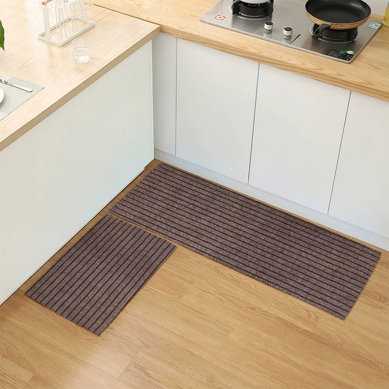 💥(40*60cm+40*120cm) Alfombrilla de cocina con rayas antideslizante que absorbe el agua y el aceite