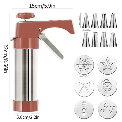 👍El molde de 6/13 piezas tiene un precio de 31 euros🍪✨Set de repostería casera: moldes para galletas y herramientas para decorar con crema.