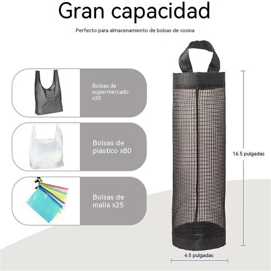 🛍️ ¡50% de descuento! Estante para bolsas de plástico - diseño colgante ♻️🧺