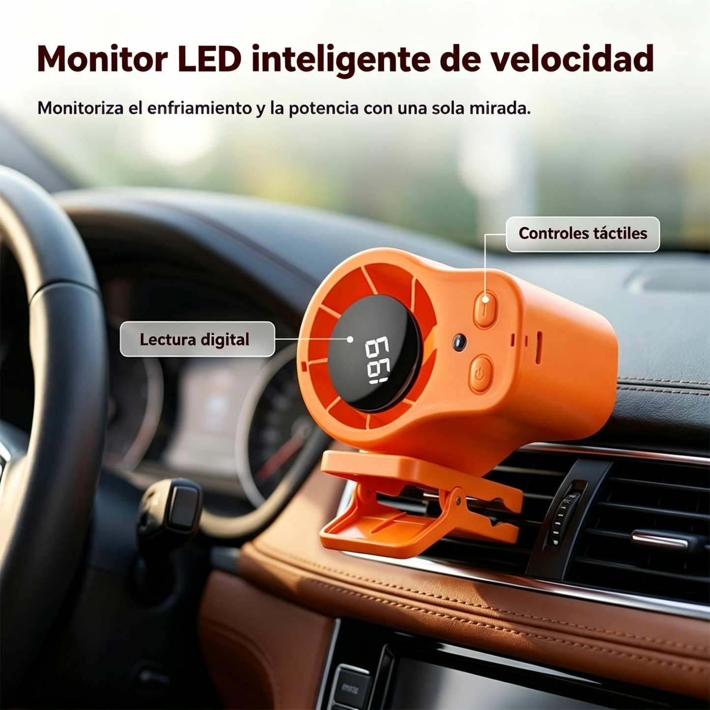 ✨Ventilador turbo portátil para refrigeración de coche