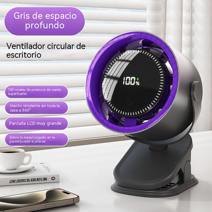 🧊🍃Nuevo ventilador de escritorio tipo turbina sin aspas (se puede montar en la pared)