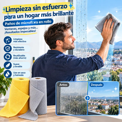 ✨🧼Rollos de toallas de limpieza reutilizables que se pueden arrancar uno a uno.