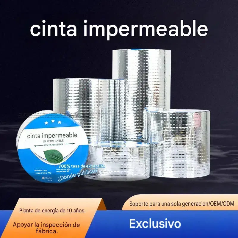【10 cm x 5 m 】Cinta impermeable para reparar fugas, multiusos