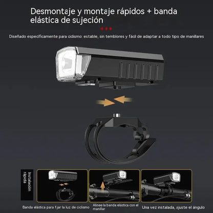 🚴‍♂️ Faro LED recargable e impermeable para bicicleta con clip – Brillante y duradero【Compra 1 y llévate 1 gratis】