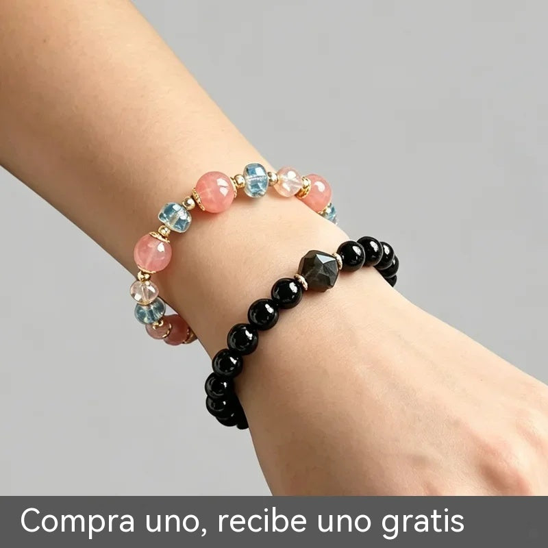 🎁 ¡Compra 1 y llévate 1 GRATIS! 🖤 Pulsera de Obsidiana Negra – Símbolo de Protección, Fortuna y Prosperidad