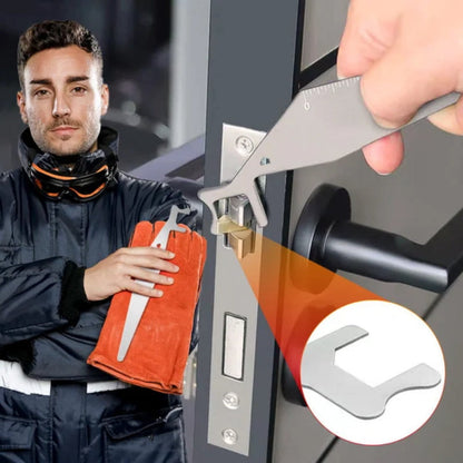 🔧🛡️【2 piezas】Herramienta multiusos tipo palanca: acero inoxidable 304, compacta y portátil. Ideal para personal de primeros auxilios y kits de emergencia domésticos. 🚒✨
