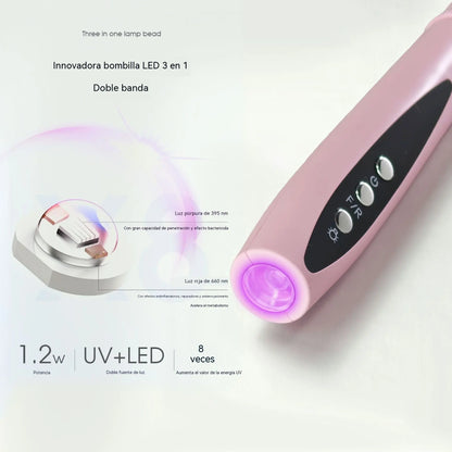 💅✨Lijadora eléctrica portátil 2 en 1 para uñas con lámpara UV