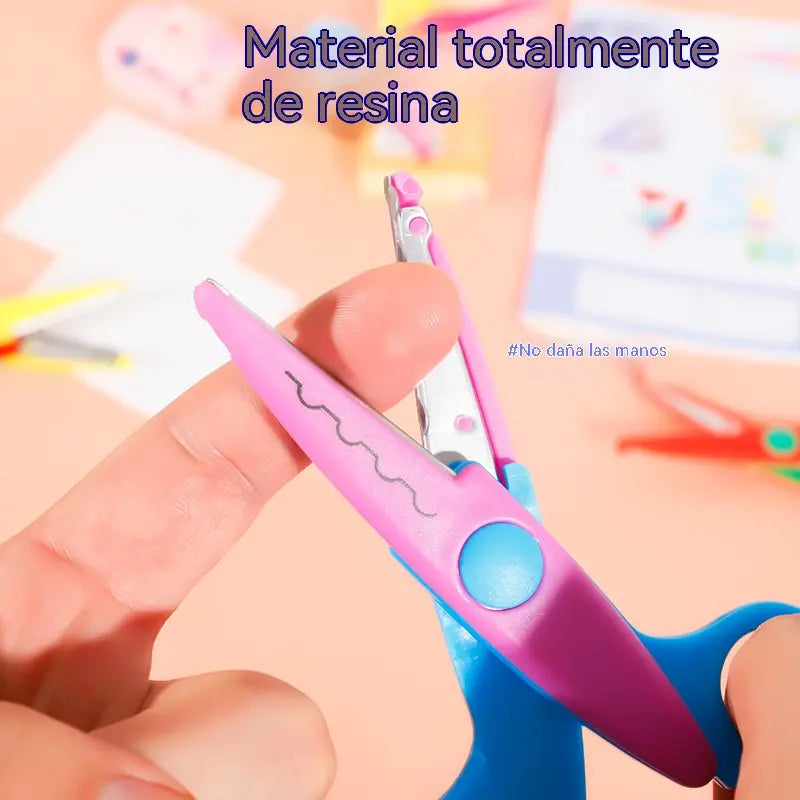 🥰【Juego de 6 piezas】Solo 24 euros✂️🌈Tijeras de seguridad para niños (para proyectos de bricolaje)