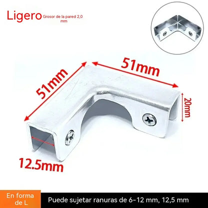 Clips para fijar azulejos, clips para vidrio, cierres para manijas, clips para macetas reforzados con aleación de aluminio.