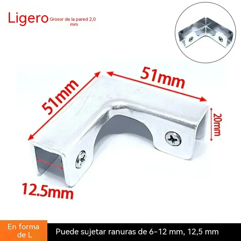Clips para fijar azulejos, clips para vidrio, cierres para manijas, clips para macetas reforzados con aleación de aluminio.