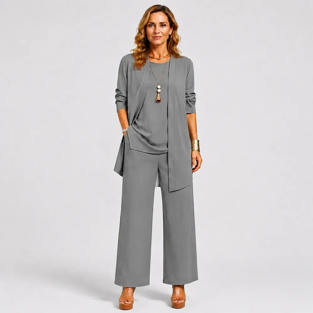 【M-5XL】elegantselt naiste avaralt kolmeosaliselt komplektilt