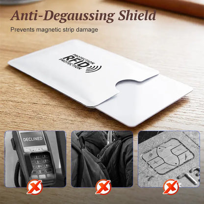 【8 piezas】🔒 8 Fundas con Bloqueo RFID para Tarjetas – Protección para Tarjetas Bancarias e Identificación