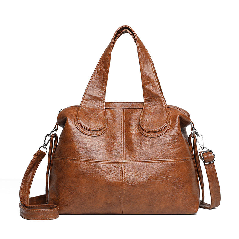 Bolso de mano para mujer 2026: piel suave, informal, versátil y de gran capacidad.