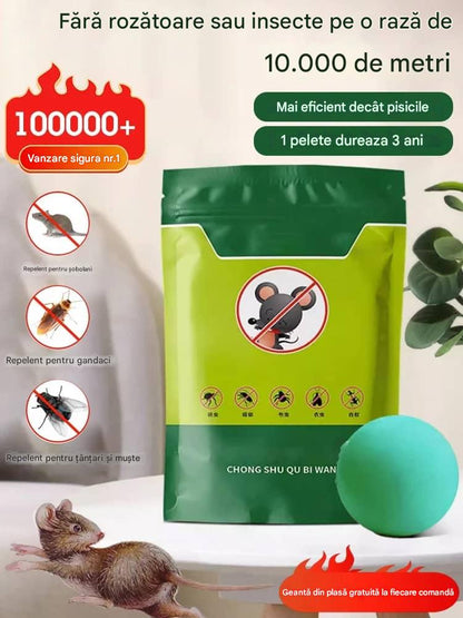 🌿✨【50 bolas】Potentes bolas repelentes de roedores e insectos, con ingredientes de origen vegetal, seguras para humanos y mascotas.