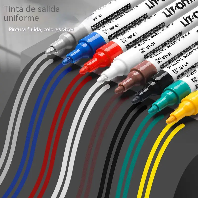 🖊️【Paquete de 12】Con un precio de 27 euros🎨Rotulador de pintura resistente al agua, al aceite y a la decoloración.