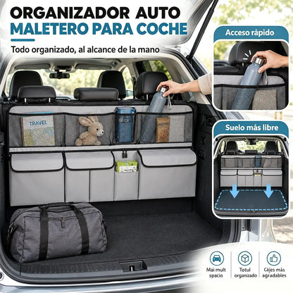 🚗🧰 Bolsa Organizadora para Maletero de Coche | Gran Capacidad, Resistente y Colgante para Guardar Herramientas y Accesorios