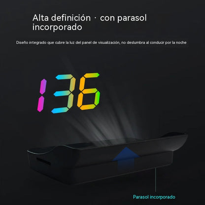 Velocímetro con pantalla de visualización frontal