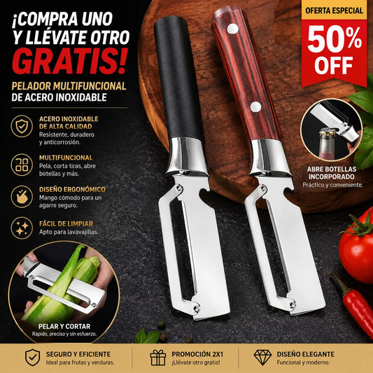 💥Compra 1, llévate 1 gratis💥🔪Pelador multifuncional de acero inoxidable🧅