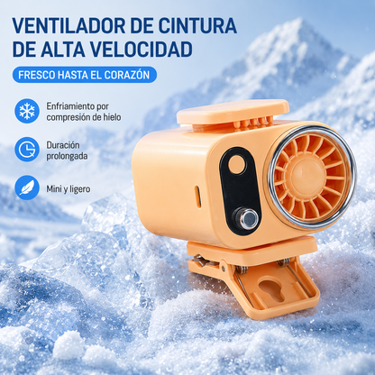🌀 Ventilador manos libres, equipado con pantalla LED, clip integrado y múltiples velocidades de viento ajustables.