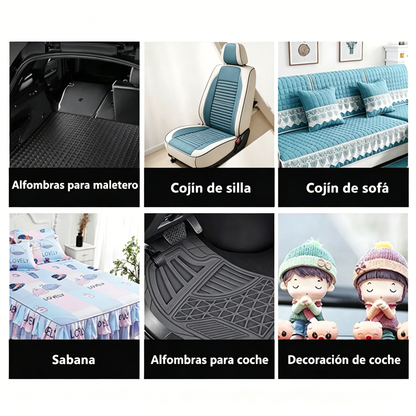 👍[50 unidades] Cierres de velcro de alta resistencia para cojines de sofá y alfombrillas de coche
