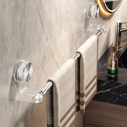 🎁Precio más bajo por tiempo limitado✨🚿Diseño ligero y sin perforaciones —Toallero retráctil con ventosa