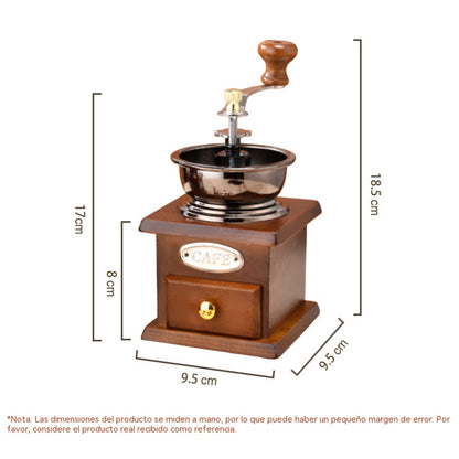 💥💥Mini molinillo de café retro de manivela para el hogar