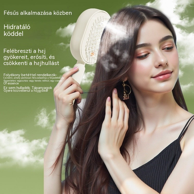 📢📢Különleges ajánlat!! ⏰Elektromos masszázsfésű légzsákos spray-vel és illóolajjal, hajfésű tápláláshoz és permetezéshez✨🔥