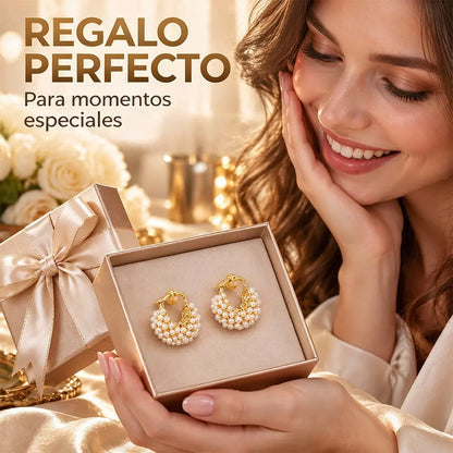 ✨ Pendientes Franceses con Perlas | Diseño Elegante y Sofisticado para Mujer
