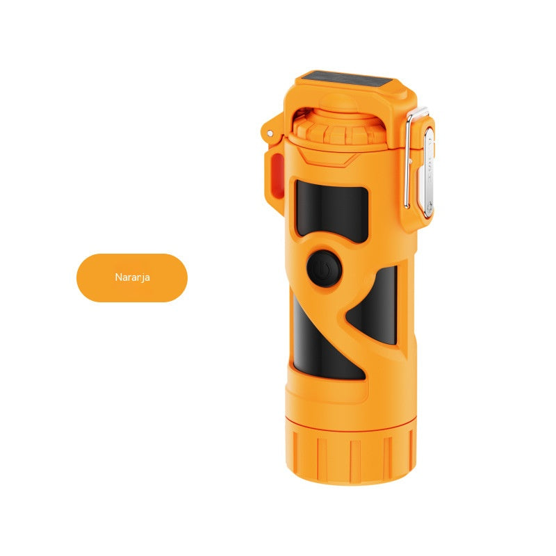 💥💥Linterna portátil multifuncional de alta potencia con encendido por arco doble, sellada e impermeable.