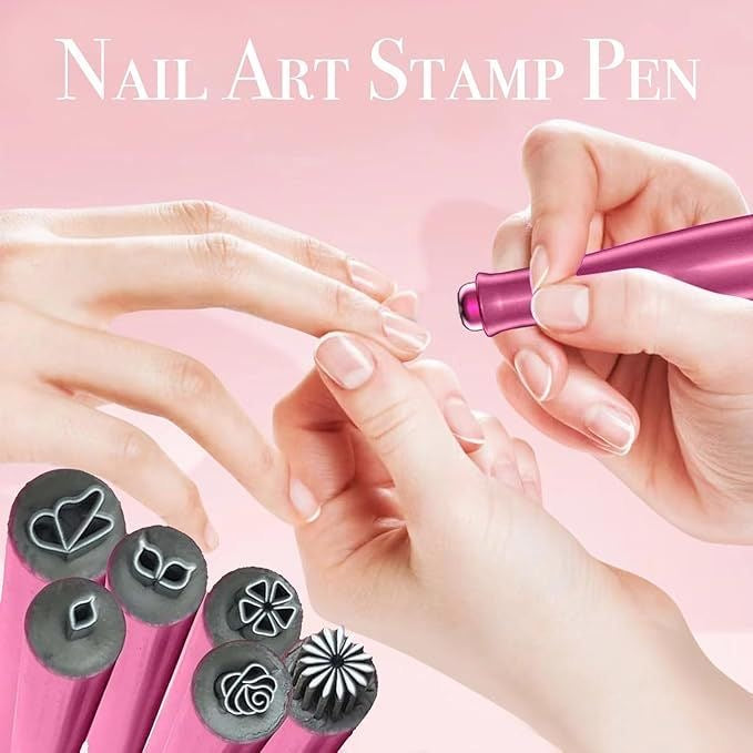 【6 piezas】 💅 Bolígrafo para sellos de uñas