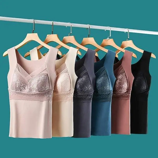 【3 piezas】【40-100 kg】Ropa interior de encaje de terciopelo de ganso de otoño e invierno, espalda hermosa, accesorios para fruncir el pecho, prevención de la flacidez del pecho