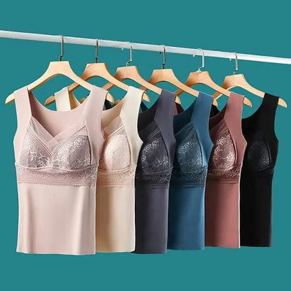 【3 piezas】【40-100 kg】Ropa interior de encaje de terciopelo de ganso de otoño e invierno, espalda hermosa, accesorios para fruncir el pecho, prevención de la flacidez del pecho