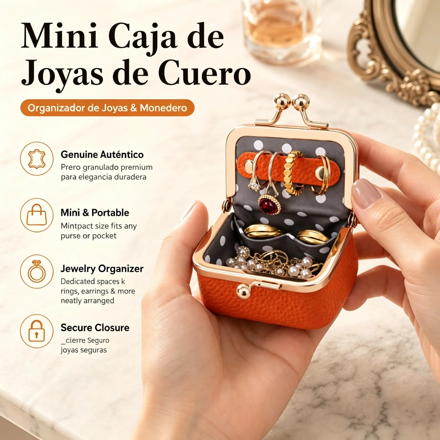 🎁【Compra 1 y llévate 1 gratis】💍👜Exquisita y compacta bolsita para joyas, ideal para guardar anillos, pendientes y otras joyas.
