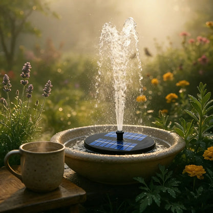 Bomba de fuente solar flotante: bomba de agua de alta eficiencia compatible con múltiples patrones de chorro.