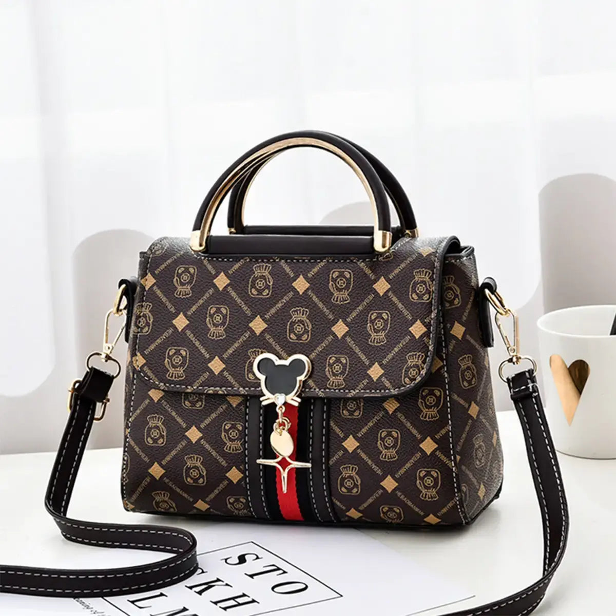 👜✨ Bolso Bandolera para Mujer | Bolso Mini de Hombro con Estampado Elegante y Diseño Versátil