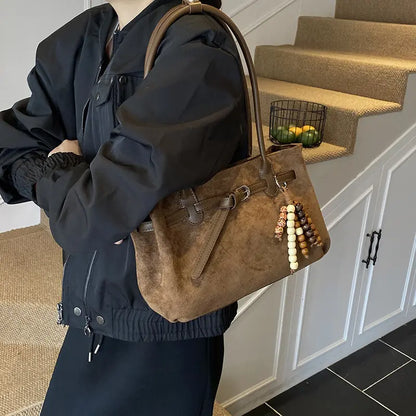 elegante bolso de hombro con asas para mujer