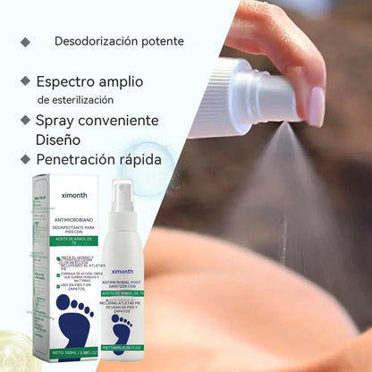 Producto para el cuidado de los pies, hidratante y perfumado.