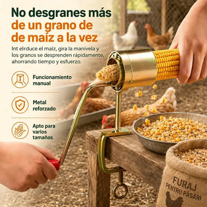 🌽 Desgranadora Manual de Maíz – Máquina de Mano para Separar Rápidamente los Granos de la Mazorca