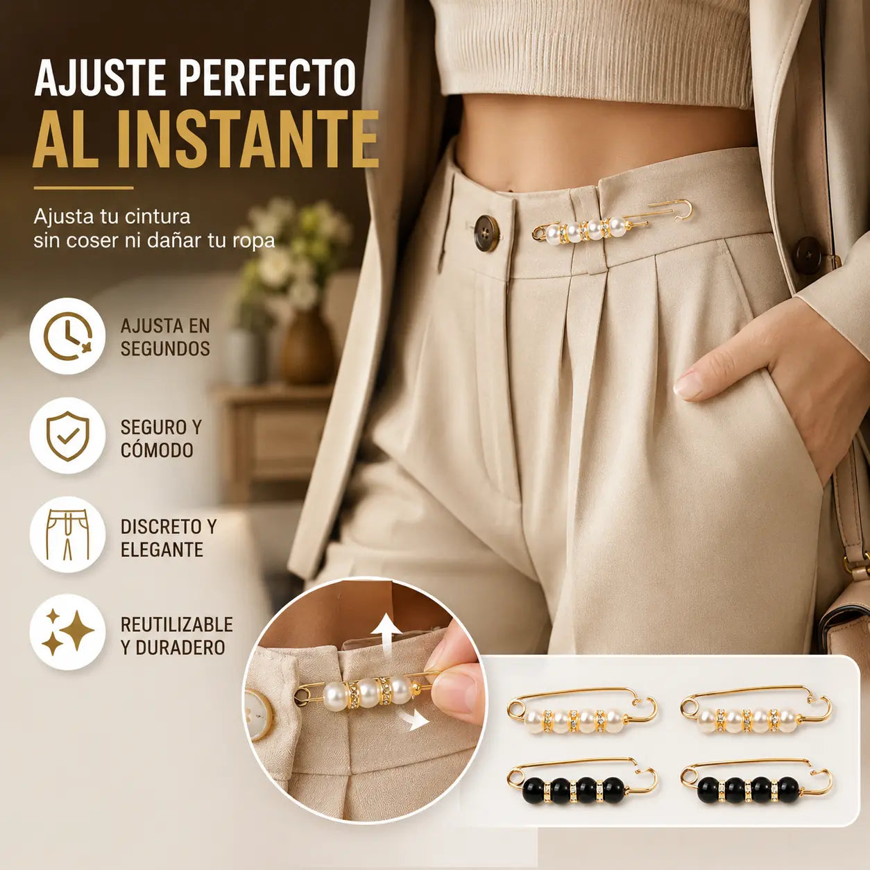 ✨【Conjunto de 13 piezas】🌸Conjunto de broches de perlas: decorativos para cárdigans y vestidos