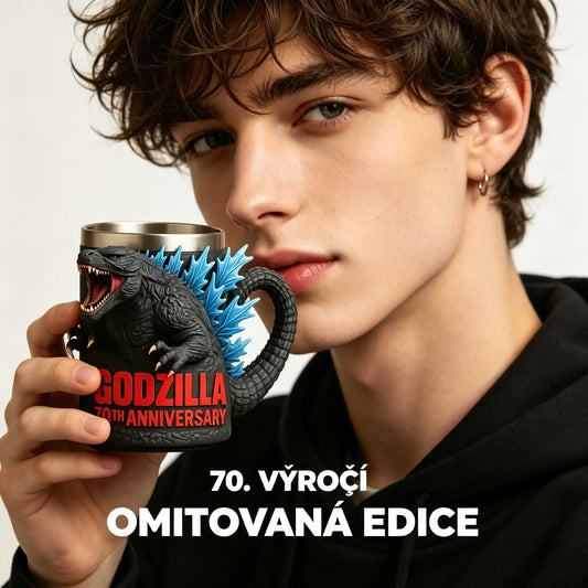 🦖☕Pryskyřičný hrnek k 70. výročí Godzilly