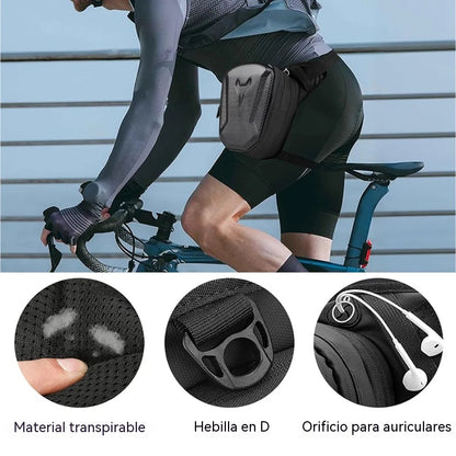 🚴🏍️Riñonera táctica nueva para exteriores, impermeable.