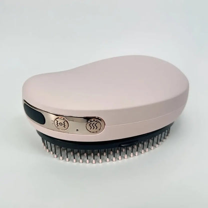 ¡Un cepillo para el cabello equipado con tecnología de última generación! Combina en un solo producto "estimulación del crecimiento del cabello con luz roja, acondicionamiento con aceites esenciales y peinado a baja temperatura".