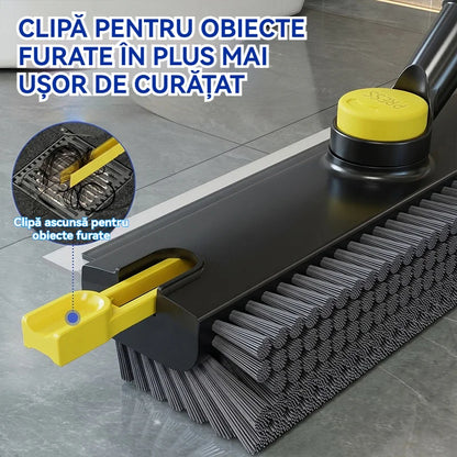 🔥Cepillo multifuncional giratorio de cerdas rígidas para suelos, que permite una limpieza rotativa de 360 grados.