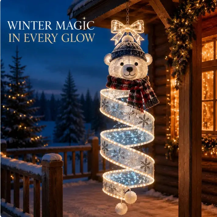🎄 Kolekcija spiralnih visečih LED-svetilk s pridihom božične čarobnosti ✨