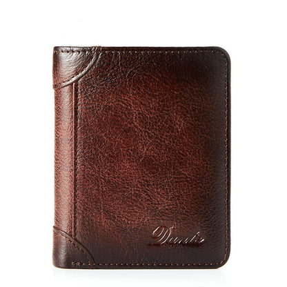 30%OFF👝✨ Nueva cartera antirrobo de cuero genuino para hombre