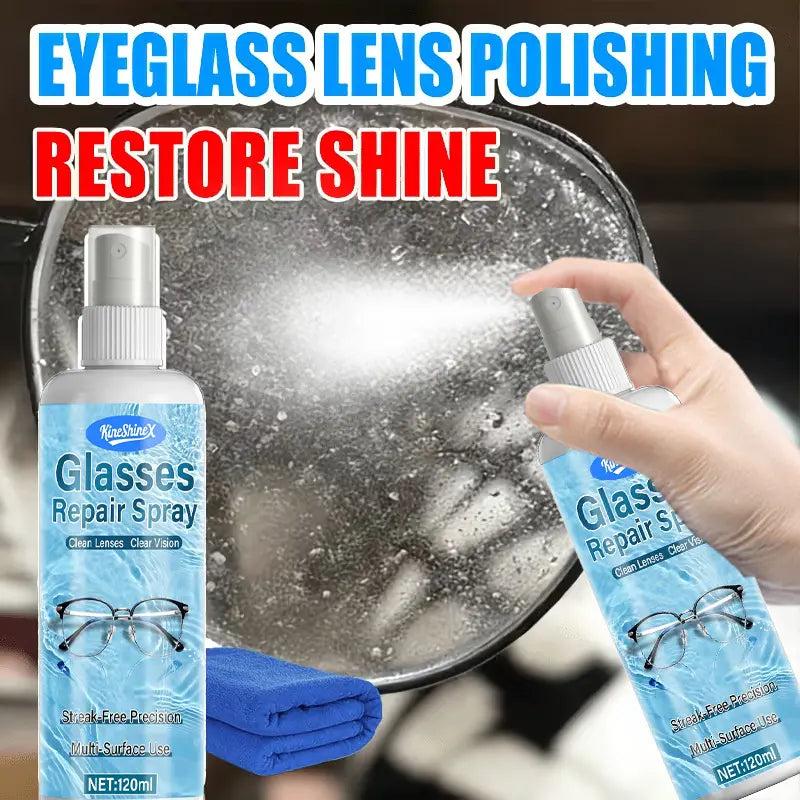 Spray profesional para reparar arañazos en lentes