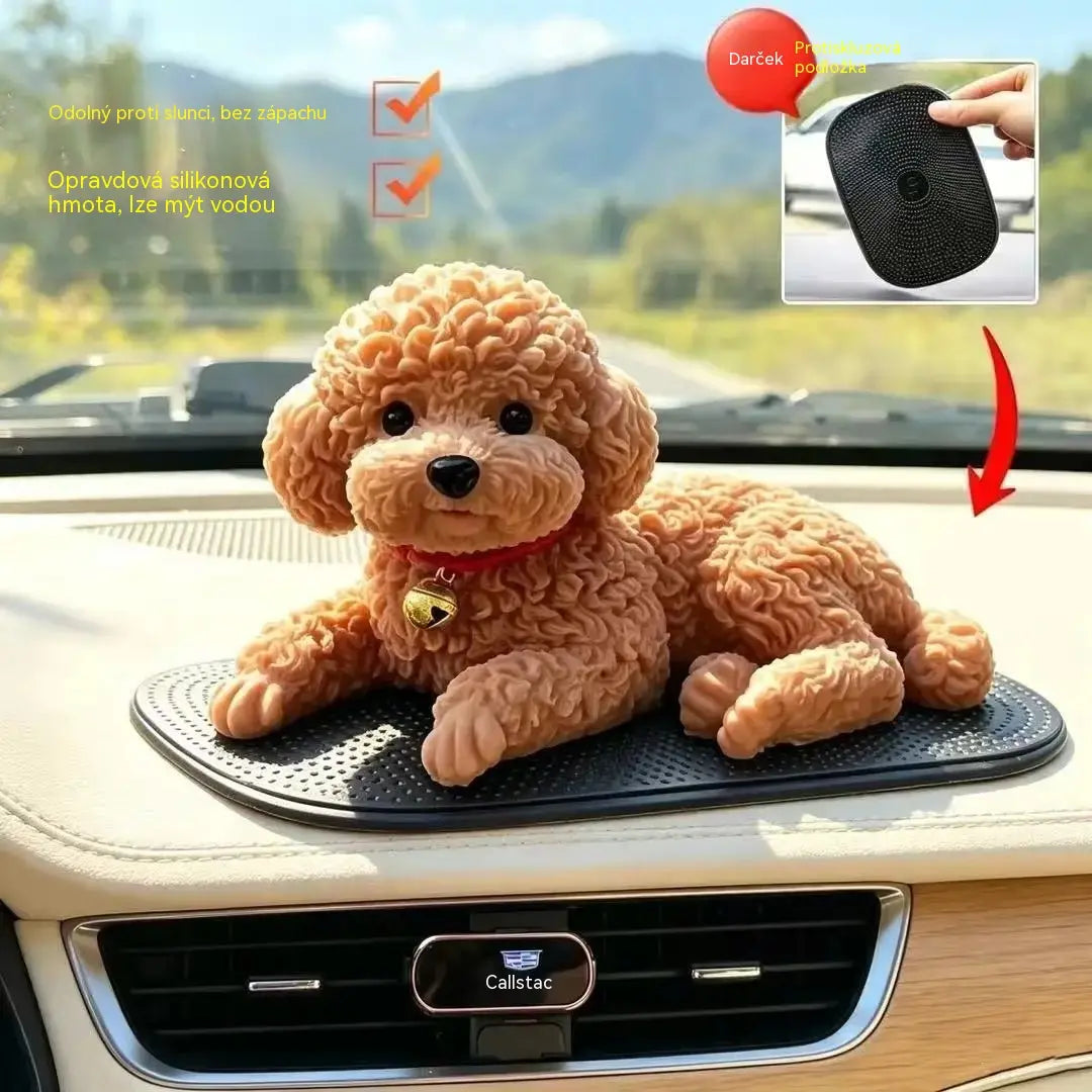 🐶✨Ozdoba do auta ve tvaru pudla: ta nejroztomilejší vylepšení palubní desky